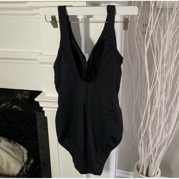 18 DD Lands End Slender suit black tummy control Black - Picture 4 of 5